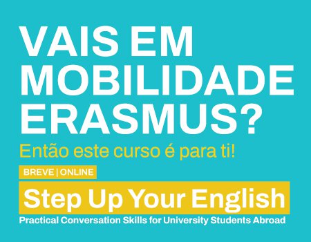Curso de Conversação em Inglês para alunos em mobilidade no estrangeiro